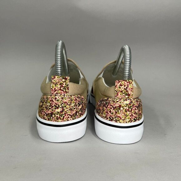 Women's Size 7 Yellow‎ Floral Slip On Sneakers - Picture 5 of 12